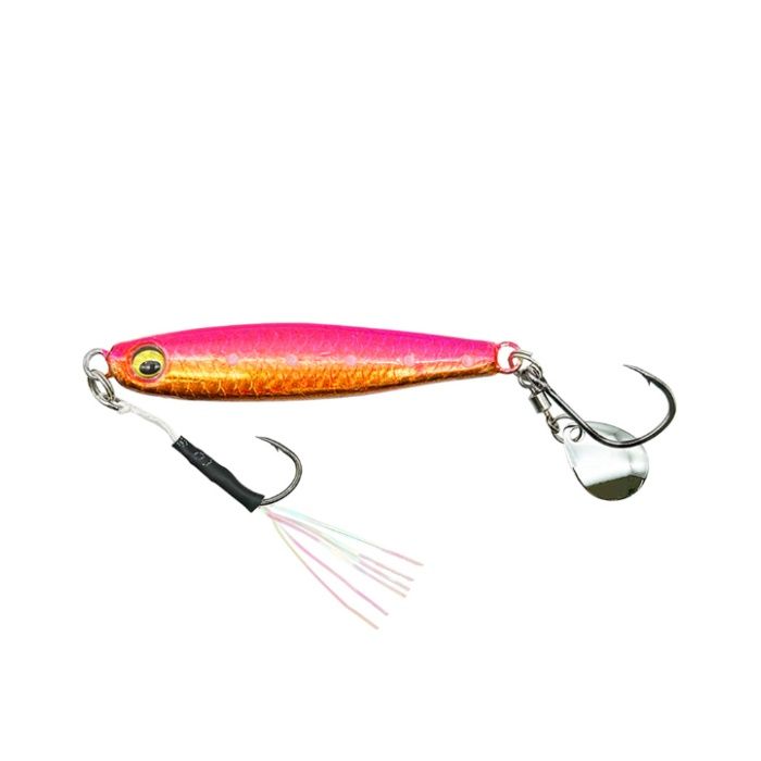 [特長]：■サワラやブリ、根魚まで対応のショアキャスティング用スピンテールジグ■ボディーは安定した飛距離と動きを実現させた低重心仕様■ウロコ模様のホログラムシート■フロントにはティンセルアシスト、リアはしっかり刺さるシングルフックを採用■ アピール力の高い小型コロラドブレード■アシストフック・シングルフック1本付[仕様]：■サイズ：20g■ハードルアーの種類：スピンテールジグ■対象魚種：ヒラマサ、ブリ、サワラ、サゴシ、青物、アジ、シーバス、ヒラメ、タチウオ