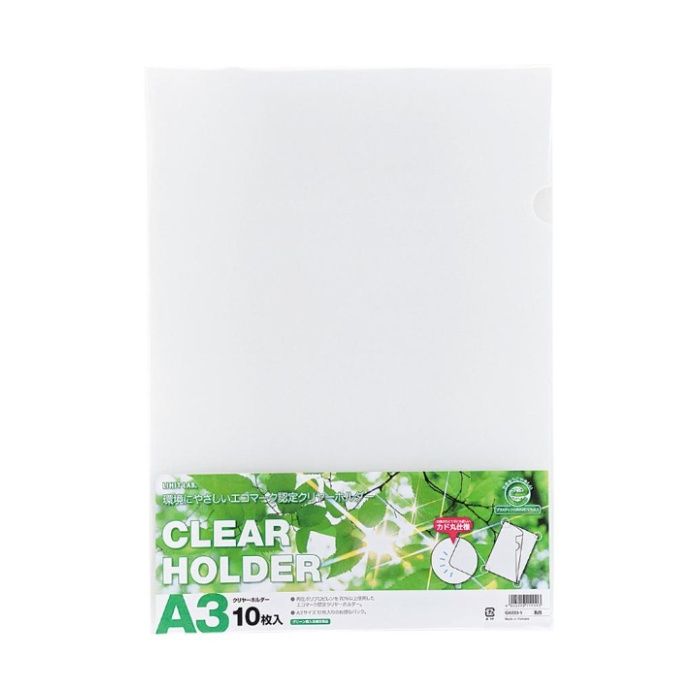 リヒトラブ（LIHIT LAB） クリヤーホルダー A3 10枚入り G6033-1