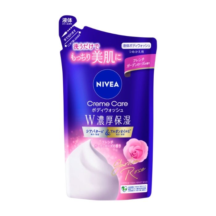 Body Care - 花王 ニベアクリームケアボディウォッシュW濃厚保湿 ローズ　つめかえ340ML