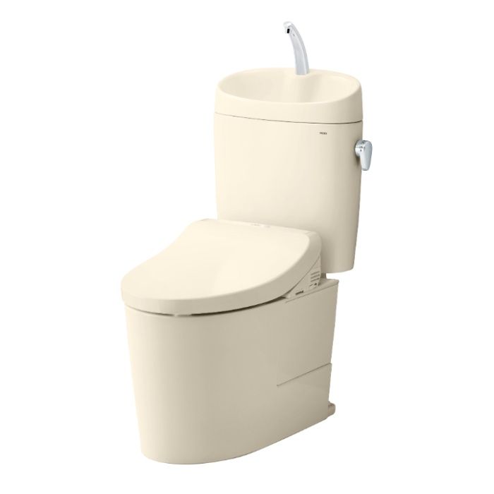 TOTO EXリモデル手洗有・ウォシュレットKM31オートセット　パステルアイボリー CS400BM／SH401BA／KM31..
