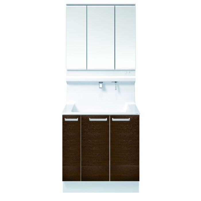 TOTO 洗面化粧台オクターブLite　W900　スイング三面鏡　片引出 LDSF090BJGDN1+LMFS090A3SLC1G