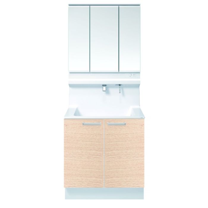 樂天商城 - TOTO 洗面化粧台オクターブLite　W750　スイング三面鏡　2枚扉（寒冷地仕様） LDSF075BAGDS1+LMFS075A3SLC1G