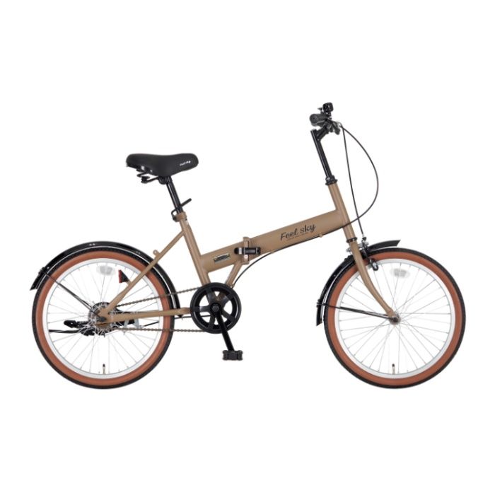 FeelSky　折畳自転車（シングル）20 マットブラウン