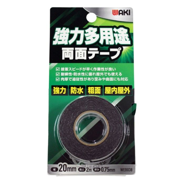【用途】（1）金属、プラスティック、ガラス、木材などの幅広い材料の固定に。（2）屋内、屋外の看板製作、スチール、ステンレス板、アルミ複合版、化粧板、防水シートの固定に。（3）車両のエンブレム、オーナメント、サイドモール、バンパーモール、ドアプロテクターなどの軽量な車両外装部品の固定補助に。