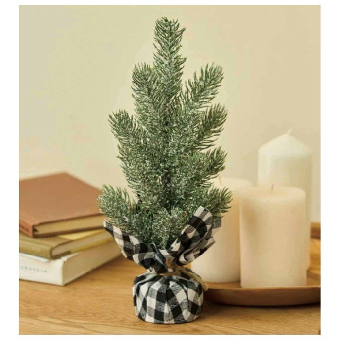 ミニツリー30cm グリーンホワイト C25NDGRW30