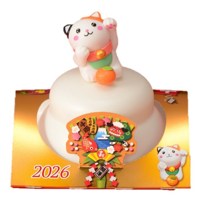 越後鏡餅丸餅入招福招き猫にゃあ 66g