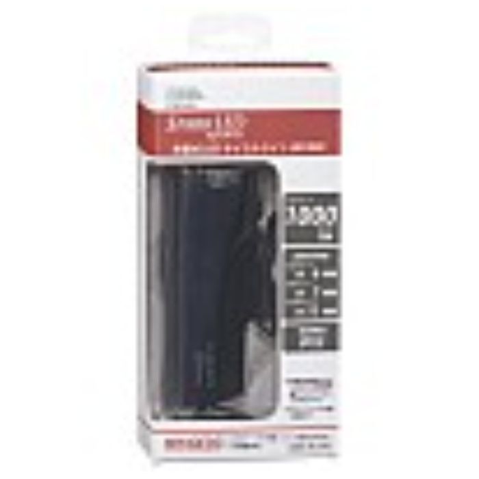 【 特 長 】● 明るさはHIGH/MID/FLASH 3モード調光機能!!● USB A 端子を持つパソコンや充電器から簡単充電!!● 下方照射重視の多面体反射鏡により、広範囲かつ下方の路面を明るく照らします。正面から見てもまぶしくありません!!● 充電の時期がわかる「充電池残量インジケーター」充電池の容量が少なくなると赤く点灯します。● ホルダーは25～32mmのパイプに取り付けられます。● 取り付け後、左右に照射角度を調整できます。● USBケーブルコード付属【 仕 様 】■ 電源方式：充電式（USB Aポートから充電）■ 内蔵充電池：リチウムイオン電池　3.7V　2600mAh（電池交換不可）■ 連続使用時間（満充電時）：約4時間/HIGH（ハイ）モード約7時間/MID（ミドル）モード約11時間/FLASH（点滅）モード■ 光源：白色系LED1個（LED交換不可）■ 光束（ルーメン）：約1,000ルーメン■ 中心光度（cd）：約13,240cd■ 保護等級：IPX5（防噴流形）※噴流に対して保護する。あらゆる方向からのノズルによる噴流水による有害な影響がない保護レベル（JIS C0920：2003による。）■ 取付パイプ径：取付可能範囲直径…約25～32mm■ 本体質量：約118g（付属品除く）■ 外形寸法（約）：幅43mm×高さ44.5mm×奥行108mm（付属品除く）■ 付属品：ホルダー・USBケーブル（コード長…約20cm）（コネクタ…USB AーUSB Type-C）＜ご使用上の注意＞【警告】・ 本品に衝撃を与えたり、無理な力を加えない。・ 本品を分解したり改造したりしない。・ 光をのぞきこんだり、ほかの人の目に当てたりしない。・ 水のかかるところや湿気の多い場所では充電しない。【注意】・ ライトは、運転・操作に支障ない位置に取り付けてください。・ 荷物などで光が遮らないことを確認してください。・ 走行前に、ライトとホルダーが確実に固定されていること、点灯することを確認してください。・ 使用後は必ずスイッチを切る。・ 定期的に点灯、点検する。・ 白色系LEDは多少色のバラつきが出ることがあります。・ 内蔵充電池は交換できません。