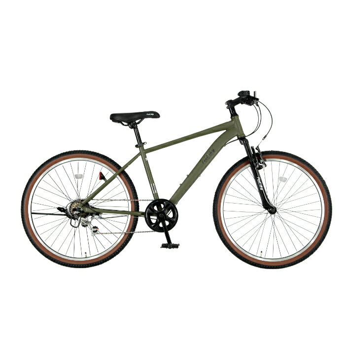 Feel sky ATBフロントサス付 26 6段 マットグリーン