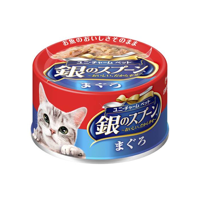 ユニ・チャーム 銀のスプーン缶 まぐろ 70g