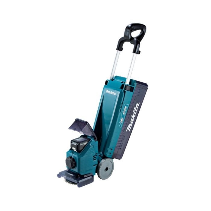 ※バッテリBL1830B・充電器DC18WC付※充電約80分[特長]：■集草ボックス容量8.4L■工具レスダストカバー■刈高調整7段階（10ー40mm）■壁際や敷石周りの芝刈可能■はさみロータリー刃：シャープな刈り込みで芝生が傷みにくい[仕様]：■刈込幅（mm）：160■刈込高さ（mm）：10、15、20、25、30、35、40（7段階）■回転数（min-1）[回転/分]：1,600■電源（V）：直流18■1充電あたりの連続作業時間（目安）：約19分■本機寸法（mm）：長さ346×幅178×高さ751ー1,046■質量（kg）（集草カゴ含まず）：5.8[標準付属品]：■メガネレンチ17（782036-8）