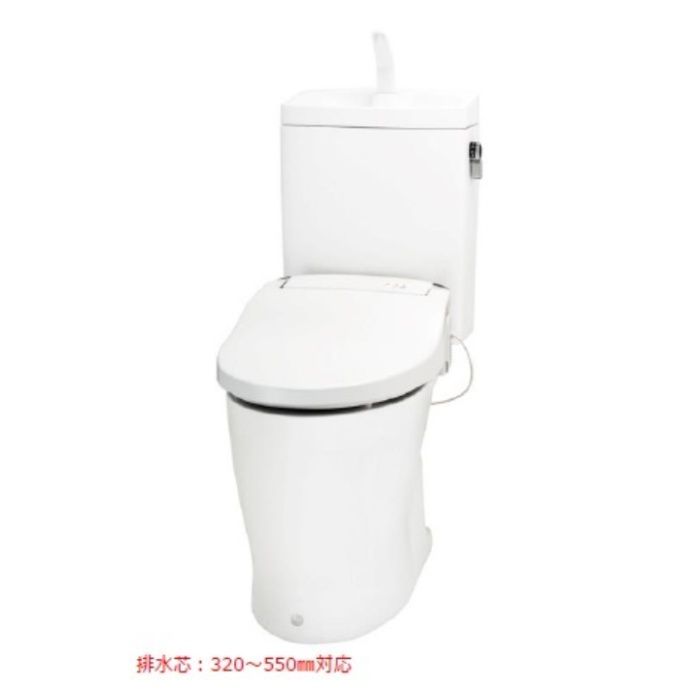[便器仕様]：リフォーム用■排水芯　320ー550mm■材質　陶器製■トイレコート（防汚コーティング）■手洗付きロータンク■洗浄水量　6L（大）、5L（小）■同梱品　ペーパーホルダー、排水アジャスター[便座仕様]：■品番　DLNC51LW■瞬間式■リモコン操作■ソフトクローズ（便座、便フタ）■リズム洗浄■ムーブ洗浄（おしり）■抗菌ステンレスノズル■ノズル掃除機能■脱臭機能■夜光LED機能