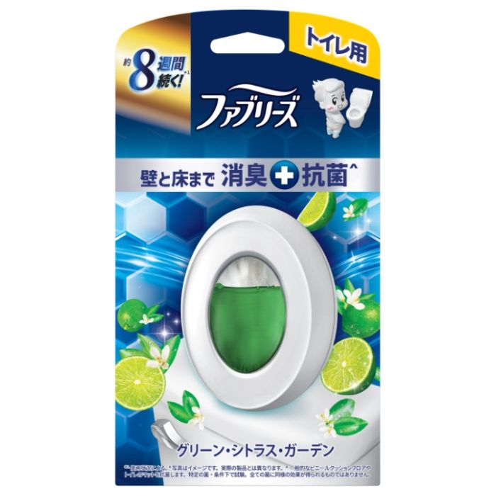 [特長]：■約8週間、使いはじめから終わりまで消臭効果が持続。トイレの室内の空気を継続的に消臭。■壁、天井を防臭コートすることで、嫌なニオイの付着を防ぐ。■自動ニオイセンサー技術+抗菌で、防臭に加えて菌の増殖を防ぐ。■一般的なビニールクッションフロアやトイレのマットを抗菌。■置くだけで、ビニールクッションフロア、トイレのマットなどの表面を抗菌コーティング。これらの表面に付着した菌の繁殖を抑制する。※持続効果は使用状況による。※タイル・フローリング等のニオイが染み込まない素材は消臭・防臭しません。※全ての菌に同様の効果が得られるものではありません。