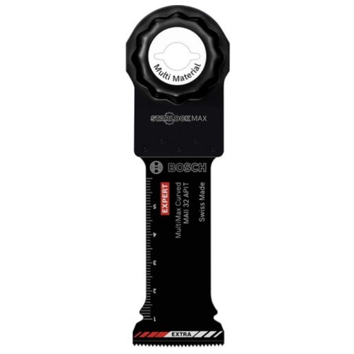 【仕様・規格】モデル名：MAII32APIT鉄丸釘：切断可能1枚入り品名：STARLOCK MAX（スターロックマックス）適合機種：全メーカーのスターロックマックスシステムで使用可能刃幅（mm）：32刃長（mm）：70山数（1インチ当たり）：20木材（mm）：70樹脂（mm）：70軟鉄・非鉄（mm）：3本体寸法（mm）：37×120×7材質刃先：超硬+エクストラコーティング母材：炭素工具鋼質量・質量単位44g生産国　スイス