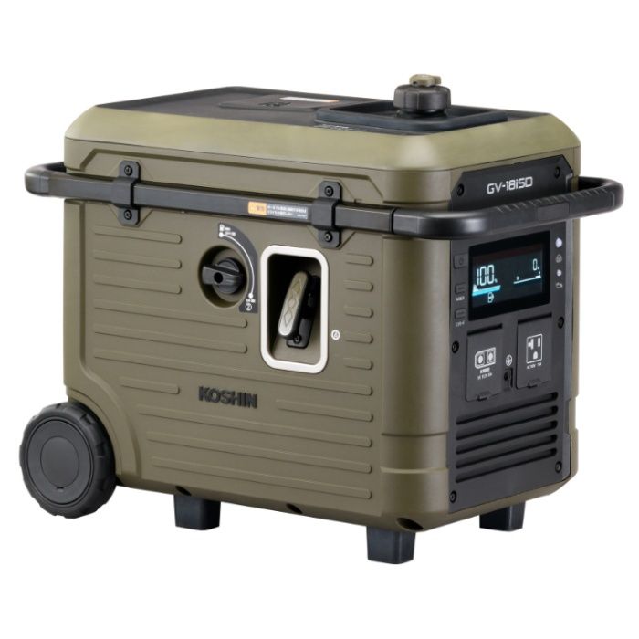 [仕様]：■定格周波数　50Hz/60Hz切替式■交流定格出力　1.7kVA■エンジン始動方式　リコイルスターター式（BPS-24LGに接続時セルスターター可能）■総排気量　79.7cc■連続運転可能時間　3.7ー9.0時間■使用燃料　無鉛レギュラーガソリン■燃料タンク容量　4.7L■重量 24.2kg