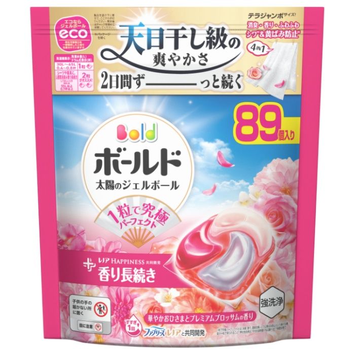 ボールドジェルボール4D 華やかおひさまプレミアムブロッサム詰替89個
