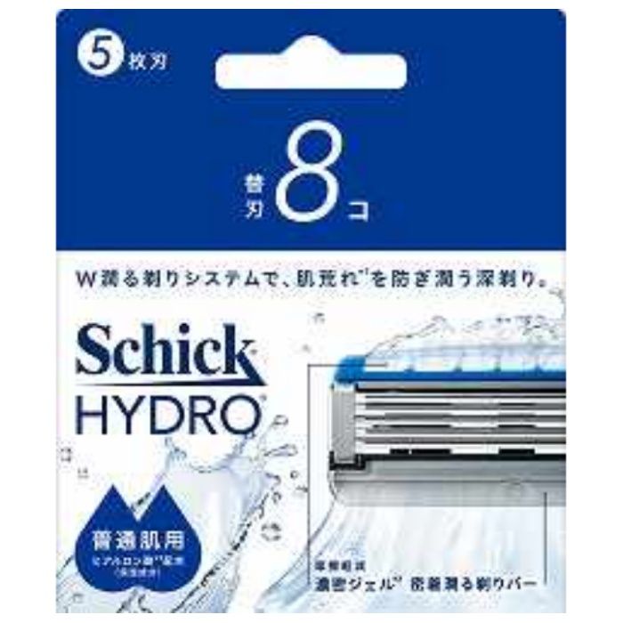 [特長]：■肌への摩擦を軽減する潤滑成分を91％UP。水に溶け、あふれ出す濃密ジェルが肌への摩擦を40％軽減。密着潤る剃りバーが肌への密着性を高め、深剃りをサポート。■ヒリつき防止スキンガード。刃と刃の間に肌が食い込むのを防ぐ。■多層ナノコーティング5枚刃。シック史上最も薄く強度のある多層ナノコーティング5枚刃でなめらかに深剃り。■可動式トリマーヘッドで、もみあげや鼻下など、キワを剃りやすい。■普通肌用