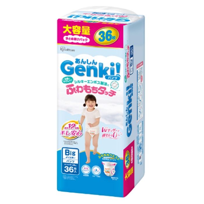 アイリスオーヤマ あんしん　Genki!ふわもちタッチ　Big大　36枚 GBP-BIGD36