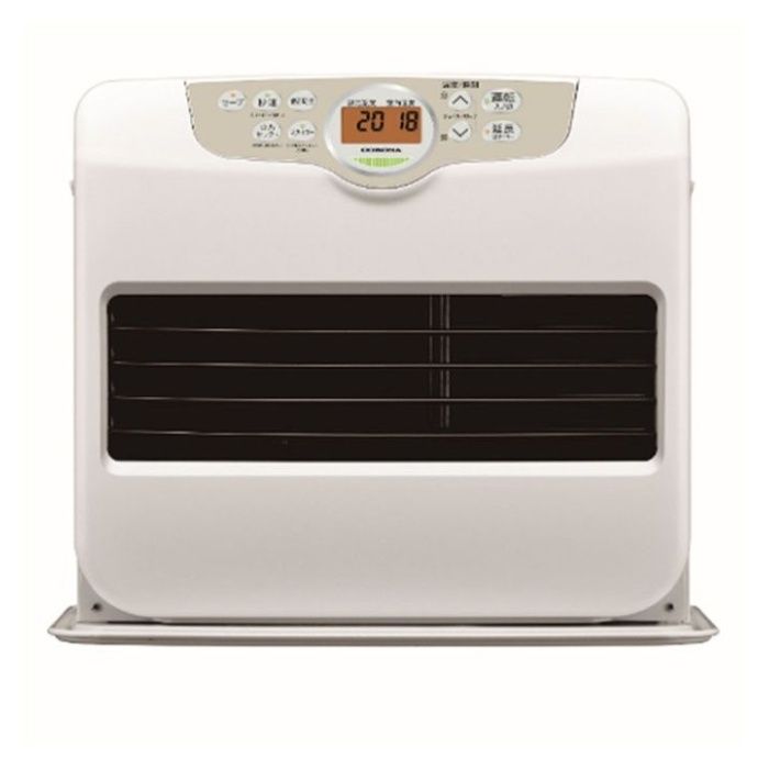 暖房出力：5.65ー0.90kW消費電力：23/24ー11/1227/26ー11/12燃焼継続時間：13.1ー82.8通常点火時間（65秒）タンク容量：7.2Lかーるくとって+見やすく大きな油量計窓クリーン消火ニオイカットメカ灯油切れカウントダウン表示お知らせサイン大型オレンジ液晶運転モード保持機能秒速点火　（7秒点火）秒速タイマー（7秒点火タイマー）小部屋モード火力セレクト給油お知らせメロディ（エリーゼのために）