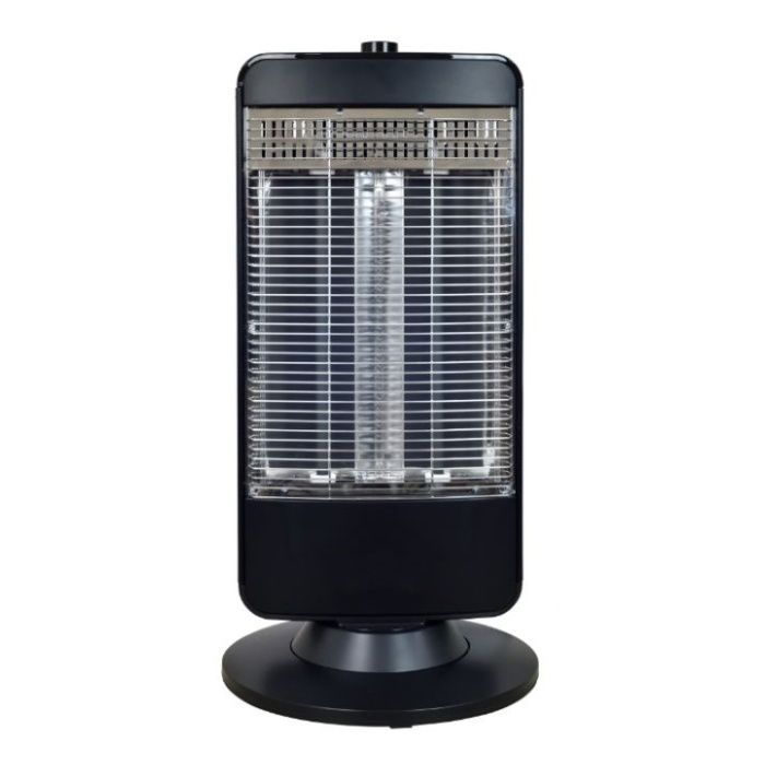 電源：AC100V （50/60Hz）消費電力：300W/750W/1200W電源コード長さ：1.8m安全装置：転倒オフスイッチ、サーモスタット※本製品はお部屋全体を暖めるものではございません。局所暖房に好適です自動首振り機能切替運転：300W/750W/1200W※300W：中央のカーボンヒーターに通電※750W：中央のカーボンヒーターと片方のシーズヒーターに通電※1200W：全てのヒーターに通電カーボンヒーターの速暖性とシーズヒーターの遠赤外線効果を兼ね備えたハイブリッドタイプ3本のヒーター搭載メーカー保証：1年間