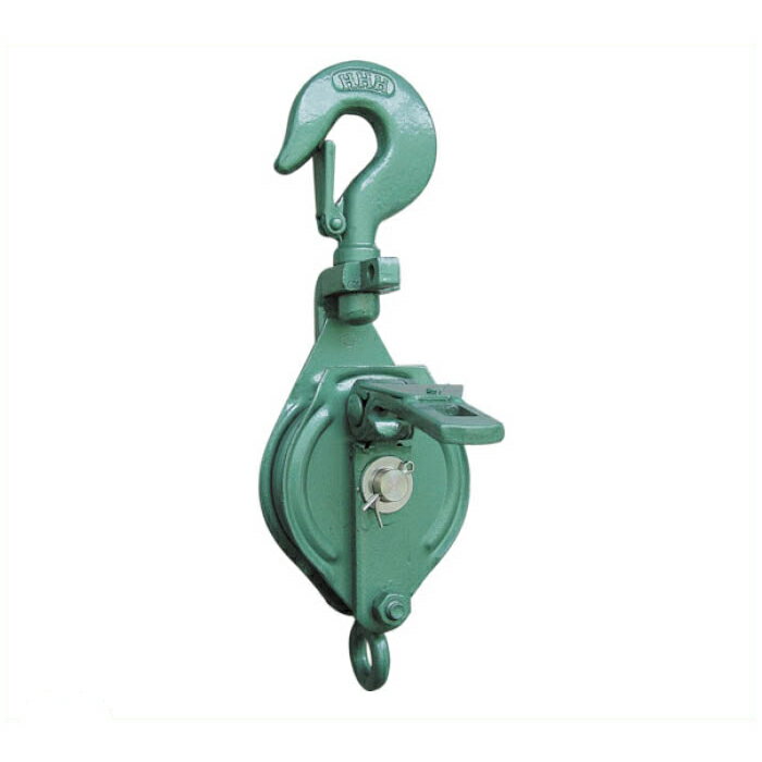 HHH　強力型滑車一車スナッチ　フック型100mm