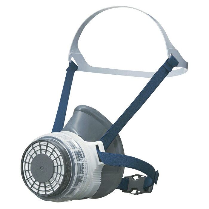 [特長]：■直結式小型（ガス濃度0.1％以下）防毒マスク■接顔体がシリコーンゴム製で肌に優しい。■当社の吸収缶の定番 CA-104NIIシリーズが取付可能。■CA-104NIIシリーズは対応できるガス種も豊富。■コンビネーションキャップで、外付けフィルタ（別売）を取り付けることで、ガス、粉じんが同時に発生する現場でも作業が可能。