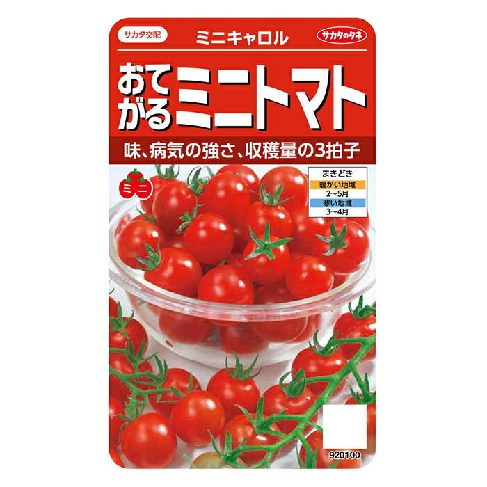 サカタのタネ おてがるミニトマト ミニキャロル