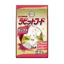 [特長]:■うさぎが喜ぶ、やわらかくおいしい、総合栄養食。[仕様]:■原材料:牧草(アルファルファミール)、小麦ふすま、コーングルテンフィード、米糠、脱脂大豆、小麦粉、大麦糠、乾燥おから、ゼオライト、ブドウ糖、ニンジン粉末、乾燥ローズマリー、殺菌処理乳酸菌、ミネラル類(食塩、炭酸カルシウム、硫酸亜鉛、硫酸銅、硫酸コバルト、ヨウ素酸カルシウム)、ビタミン類(ナイアシン、コリン、B6、E、パントテン酸、A、B2、葉酸、ビオチン、D3)、アミノ酸類(DL-メチオニン)、着色料(赤3)■栄養成分（100gあたり）:たんぱく質18.0%以上、 脂質2.0%以上、 粗繊維16.0%以下、 灰分10.0%以下、 水分10.0%以下、 カルシウム0.6%以上、 リン0.5%以上、 代謝エネルギー290kcal以上■内容量:2.5kg■サイズ(約):23×13.5×38cm ■原産国:日本