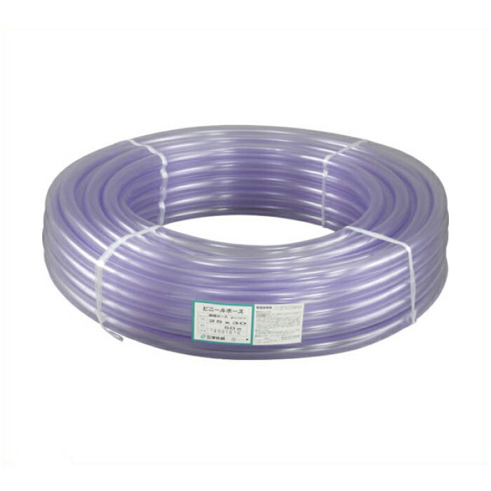 サンヨー　透明ホース25×30　50mカセ巻