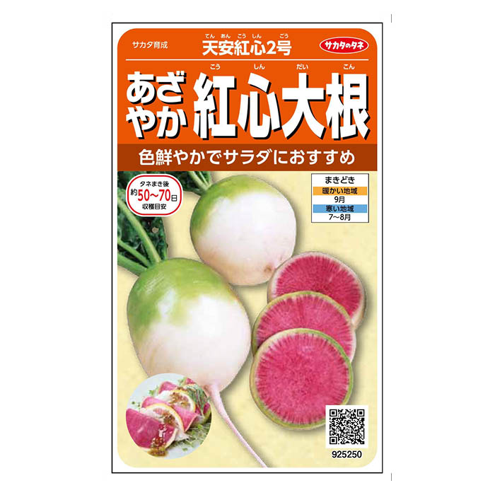 【エントリーでポイント10倍】サカタのタネ 中国大根 天安紅心2号【2025/12/4 20:00 - 2025/12/11 01:5..