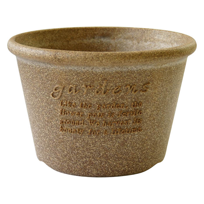 Wooden Planters - エコポット浅型6号 NA