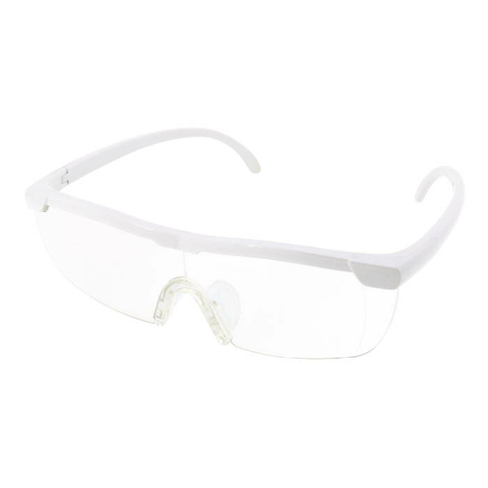 【エントリーでポイント10倍】トレードワン メガネ型拡大ルーペ 10500ホワイト【2025/12/4 20:00 - 202..