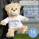 くま キーホルダー ぬいぐるみ テディベア 名前入り【 Tシャツベア 部活アイコン キーホルダー 】 名前 名入れ チャーム お揃い ペア プレゼント ミニ ブ...