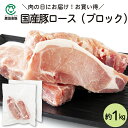\肉の日に!/お買い得 国産豚ロース(ブロック)