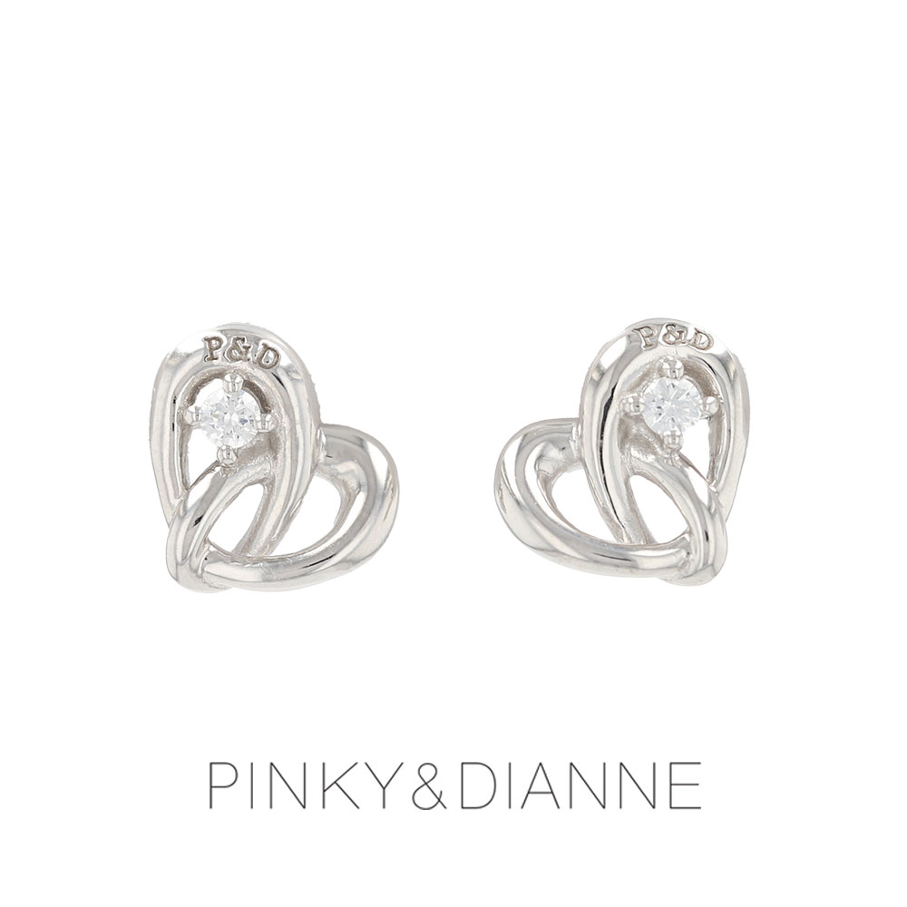 ピンキーアンドダイアン PINKY&DIANNE シルバー ピアス キュービックジルコニア ハート (VPRPD52126) クリスマス