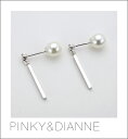 ピンキーアンドダイアン PINKY&DIANNE シルバー ピアス プラスチックパール バーピアス 2WAY キュービックジルコニア (VPRPD52211) クリスマス
