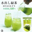 水出し緑茶ゆたかみどりティーバッグ2袋セット 本茶葉100％ 水出し煎茶 水出し緑茶 ティーバッグティーパック 徳用水出し茶 エピガロカテキン豊富な品種 お茶 冷茶 ポスト投函便送料無料 【通年取扱商品】