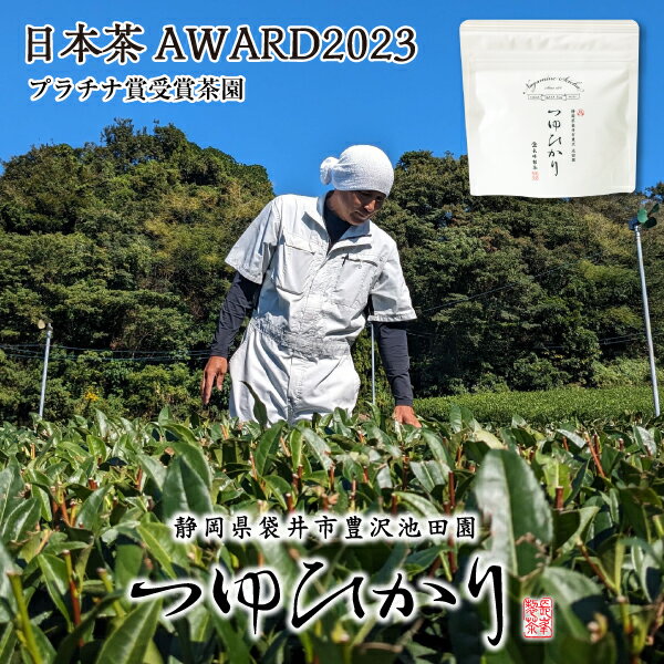 2023年度産 お茶 日本茶 日本茶AWARD 2023 プラチナ賞 受賞 2018・2019・2021・2022・2023　5年連続受賞 鈴木輝幸作 池田園つゆひかり30g ゆうパケット送料無料