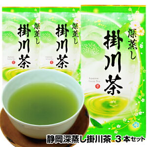 2019年度産 深蒸し掛川茶100g3本セット 注目のお茶2本+1本お茶セット おいしい深むし煎茶 静岡茶 ポスト投函便送料無料