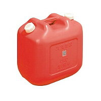 【日本製 】 ポリタンク赤 ワイド 20L ノズル付 (オイル缶・灯油缶)