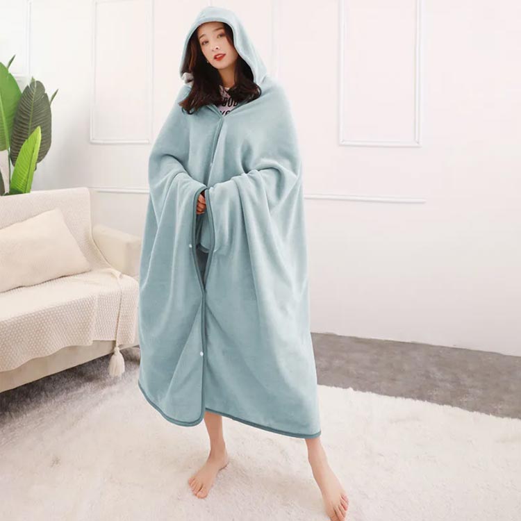 4サイズ！ 毛布 2枚合わせ 170*140cm 着る毛布 2way ブランケット ボアフリース 掛け毛布 ひざ掛け ポンチョ 秋 冬 毛布 シングル 寝具 暖かい 厚手 洗える 丸洗い テレワーク 寒さ対策 無地 レディース メンズ キッズ もふもふ nagamori-10003405 バッグ angels サンプル画像2