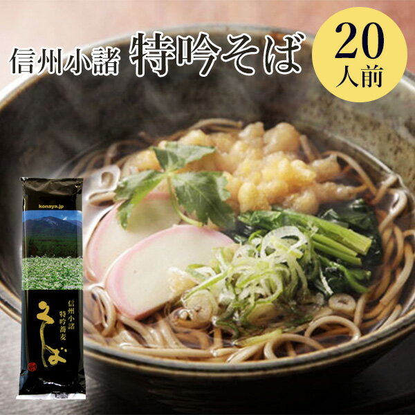 そば 大西製粉 信州小諸 特吟そば 乾麺 10把（20人前） お中元 御中元 ギフトお歳暮 御歳暮 お年賀 御年賀 年越しそば ソバ 信州そば 送料込（沖縄別途240円）