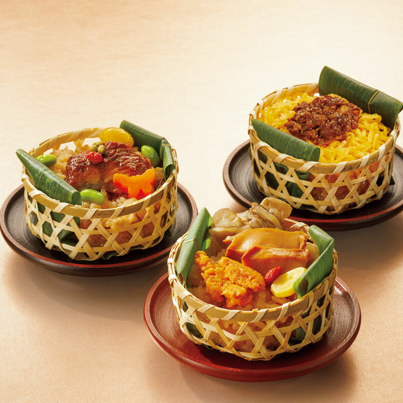 京都・美濃吉・鰻・和牛・鮑と雲丹の飯蒸し UWAU-50※お届け指定日不可 [2024お歳暮]のサムネイル