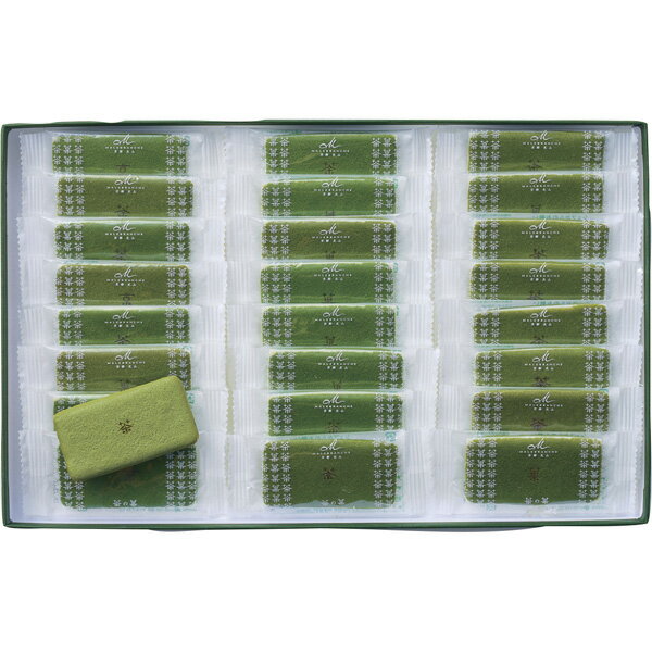 京都 北山 マールブランシュ・お濃茶ラングドシャ「茶の菓」24枚入 CK24[2025お歳暮]