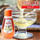 国産りんごはちみつ 300g×2本セット ポリ容器 送料込(沖縄別途870円)