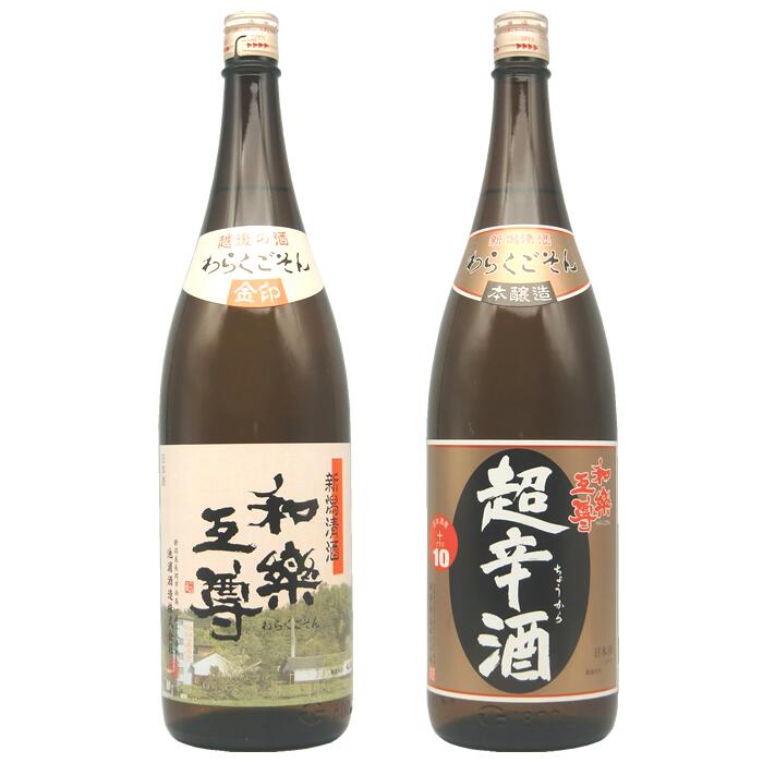 和楽互尊 超辛酒本醸造 和楽互尊 金印 1800ml 2本セット 池浦酒造日本酒 お酒 ギフト 贈り物