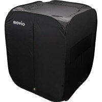 movio テレワークやゲームなど利用できる屋内用ポップアップパーソナルテント ゲーミングテント 簡易テント プライバシーテント 屋内テント 天窓 メッシュ窓 持ち運び対応 テレワーク 防災 災害対策 ブラック M302T