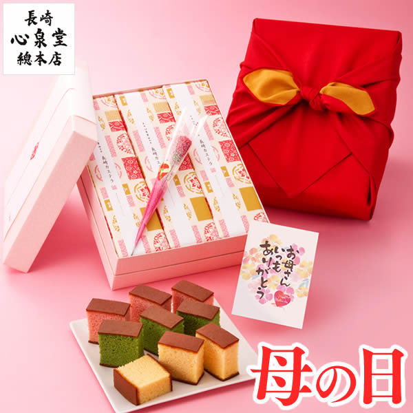 母の日 カステラ プレゼント [ お菓子 ギフト スイーツ 和菓子 お母さん 母 義母 食べ物 老舗 贈り物 誕生日 記念日 お祝い 内祝い お返し 挨拶 お取り寄せ グルメ ランキング 長崎心泉堂 実用的 ] 長崎カステラ 詰め合わせ 和み MDFF