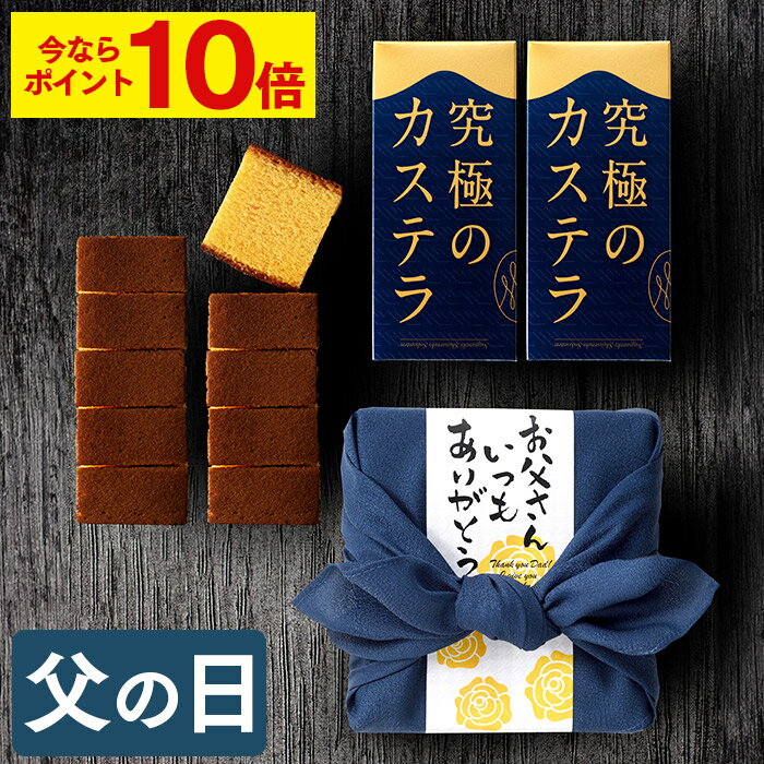  父の日 カステラ ギフト  五三焼カステラ 0.3号 ハーフ 2本 風呂敷包み 令香 FDTT