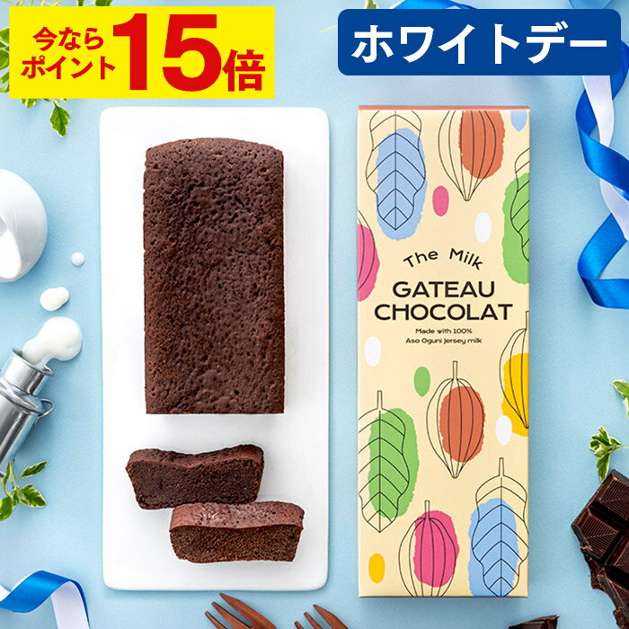 【ポイント15倍★2/28(金)9:59まで】 ホワイトデー お菓子 [ お返し ケーキ 洋菓子 義理チョコ チョコ チョコレート スイーツ ギフト バレンタインデー 限定 おしゃれ おすすめ 人気 大量 お配り プレゼント 会社 職場 ランキング 長崎心泉堂 ] ミルク ガトーショコラ WDOKのサムネイル