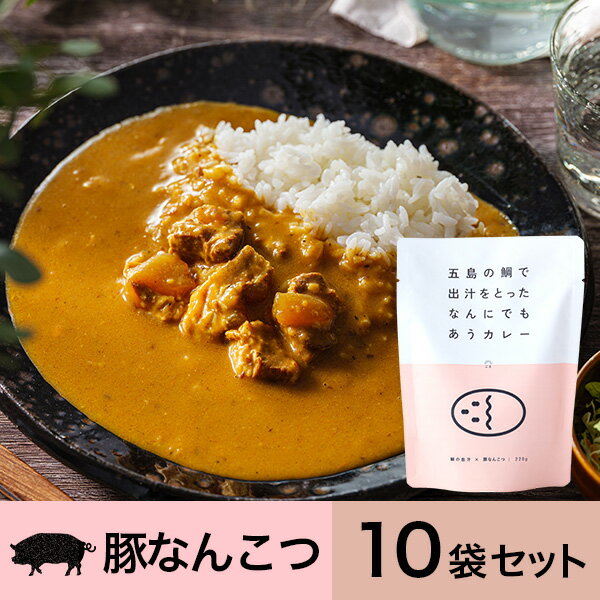 【送料無料】『五島の鯛で出汁をとったなんにでもあうカレー（豚なんこつ）10袋セット』 レトルトカレー ご当地カレー ギフト 長期保存 簡単 時短 備蓄 防災 業務用 非常食 詰め合わせ